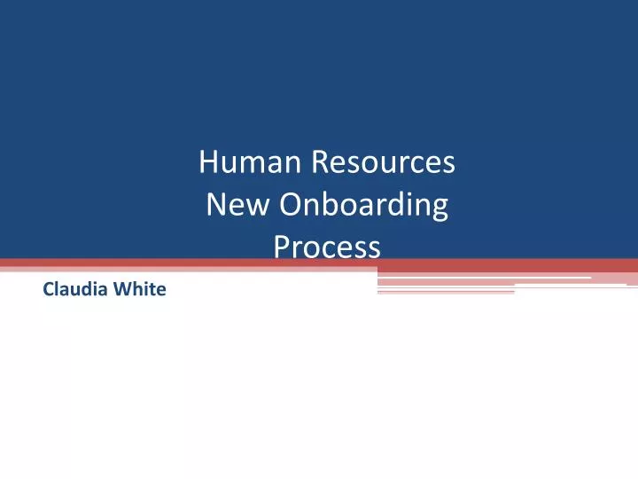 human resources new onboarding process