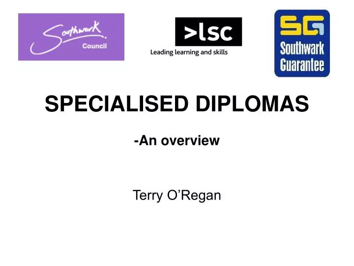 specialised diplomas