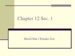 Chapter 12 Sec. 1 - slide 1