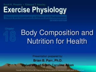 Body Composition and Nutrition for Health