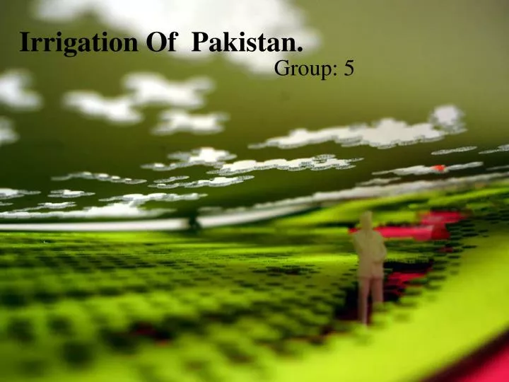 irrigation of pakistan