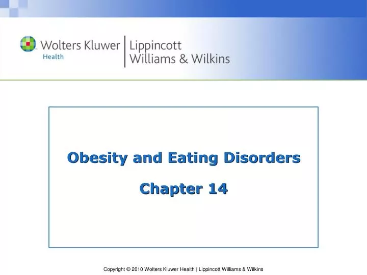 obesity and eating disorders chapter 14