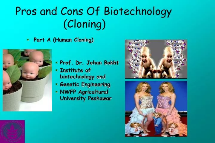 pros and cons of biotechnology cloning