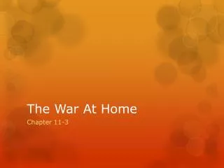 The War At Home