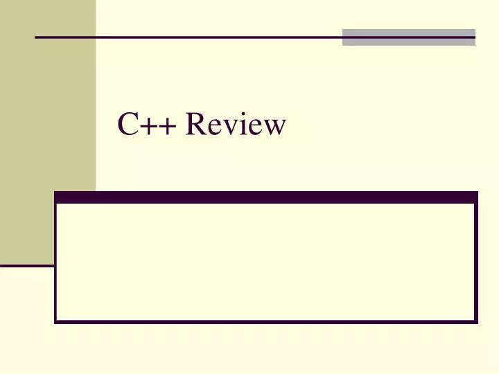 c review