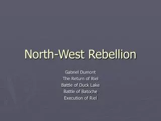 North-West Rebellion