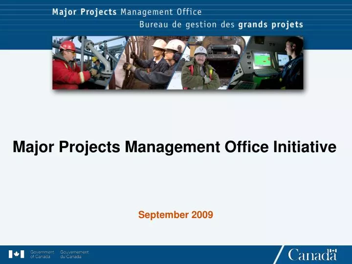 major projects management office initiative september 2009