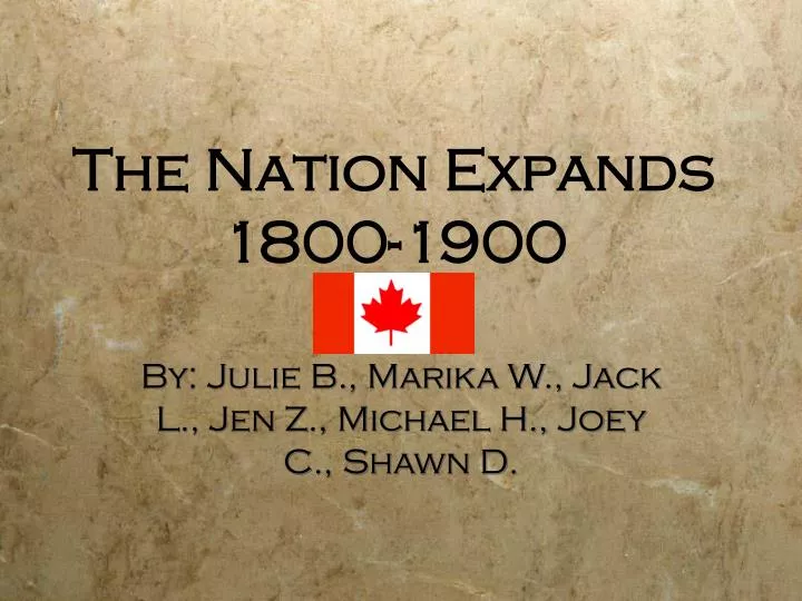 the nation expands 1800 1900