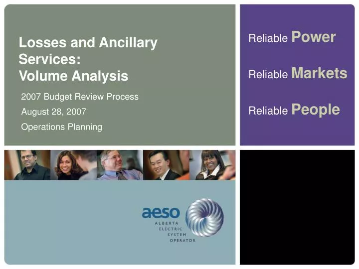 losses and ancillary services volume analysis
