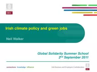 Irish climate policy and green jobs