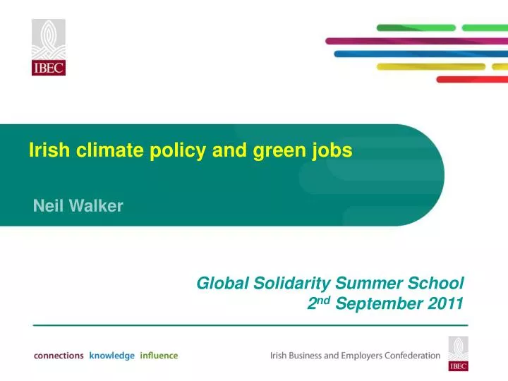 irish climate policy and green jobs