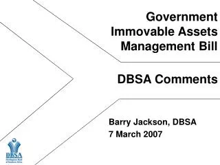 Government Immovable Assets Management Bill