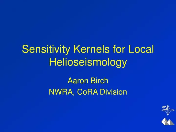 sensitivity kernels for local helioseismology