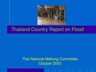 Thailand Country Report on Flood