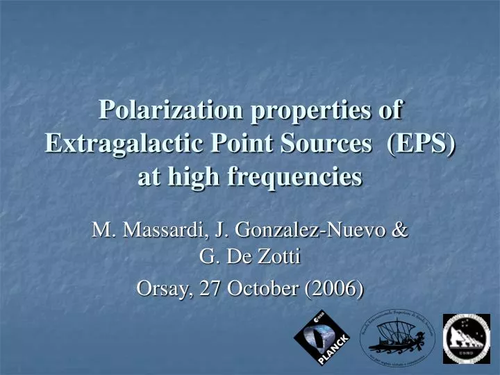 polarization properties of extragalactic point sources eps at high frequencies