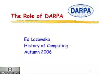 The Role of DARPA