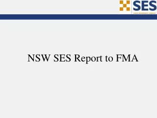 NSW SES Report to FMA