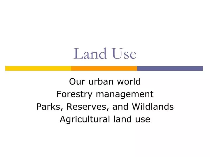 land use