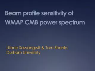 Beam profile sensitivity of WMAP CMB power spectrum