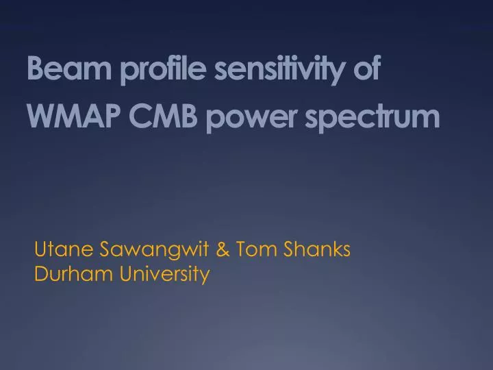 beam profile sensitivity of wmap cmb power spectrum