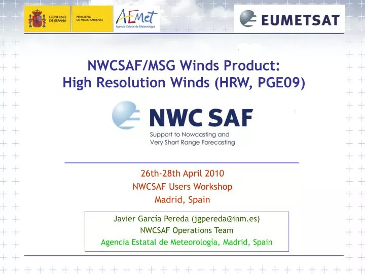 nwcsaf msg winds product high resolution winds hrw pge09