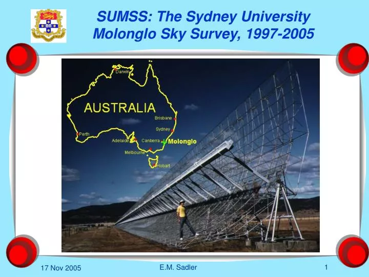 sumss the sydney university molonglo sky survey 1997 2005