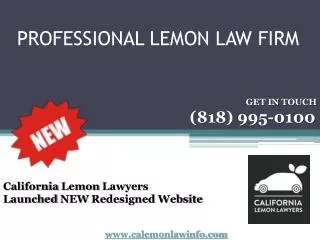 Professional lemon law firm