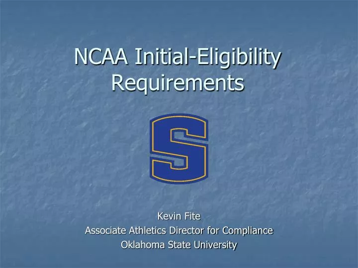 ncaa initial eligibility requirements