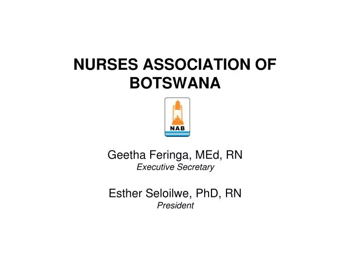 nurses association of botswana