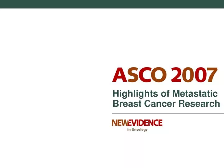 highlights of metastatic breast cancer research