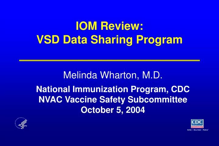 iom review vsd data sharing program