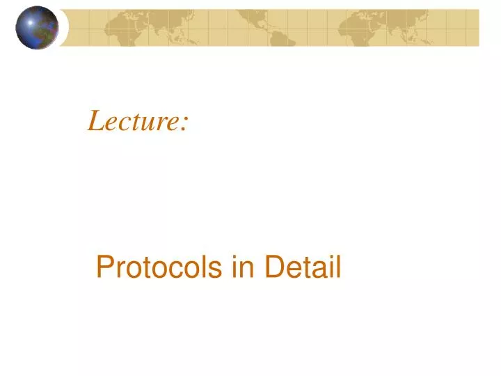 lecture protocols in detail