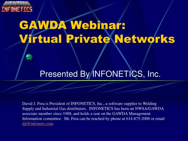 gawda webinar virtual private networks