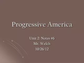 Progressive America