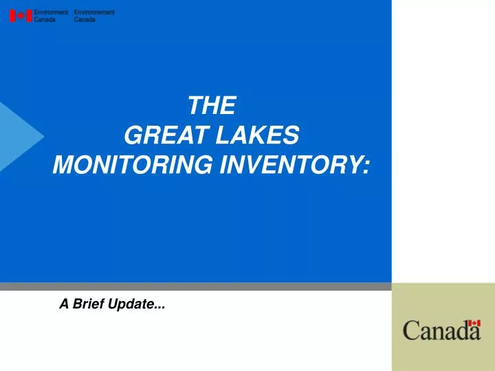 the great lakes monitoring inventory