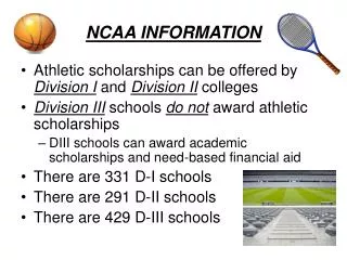 NCAA INFORMATION