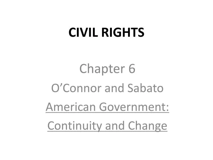civil rights