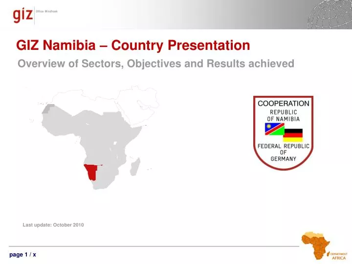 giz namibia country presentation