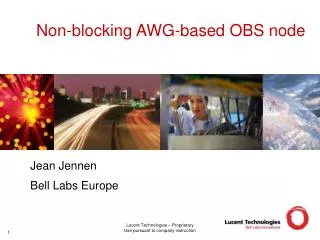 Non-blocking AWG-based OBS node