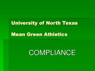 University of North Texas Mean Green Athletics