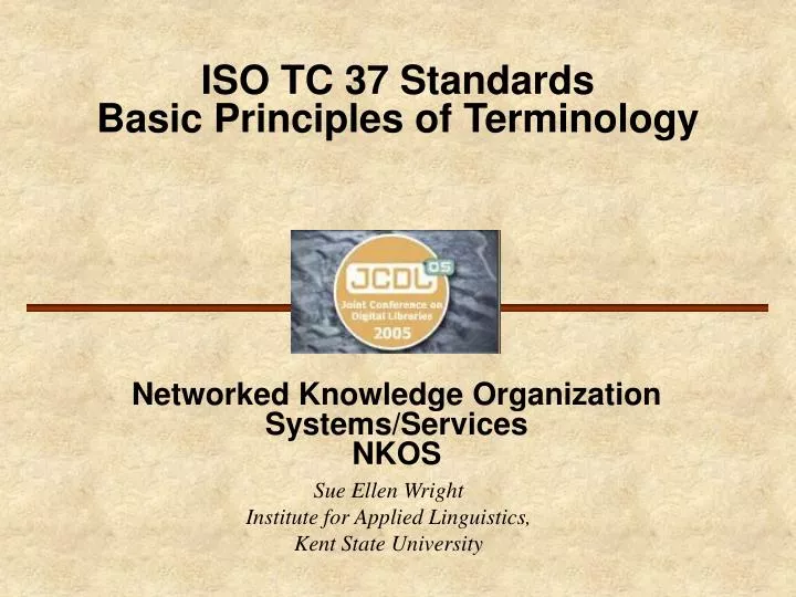 iso tc 37 standards basic principles of terminology