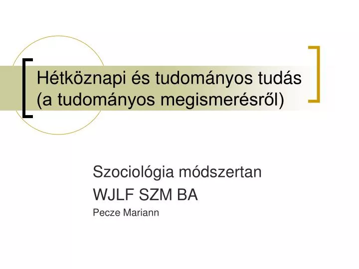 h tk znapi s tudom nyos tud s a tudom nyos megismer sr l