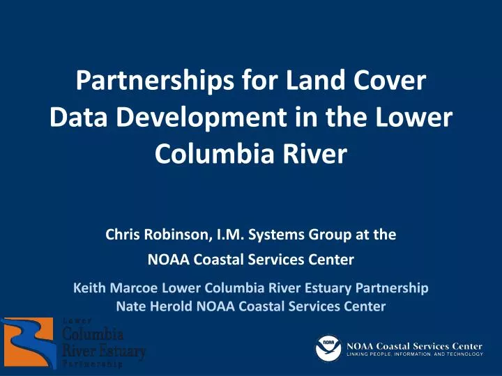partnerships for land cover data development in the lower columbia river