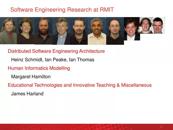 software engineering research at rmit