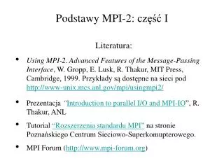 podstawy mpi 2 cz i