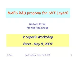 MAPS R&amp;D program for SVT Layer0