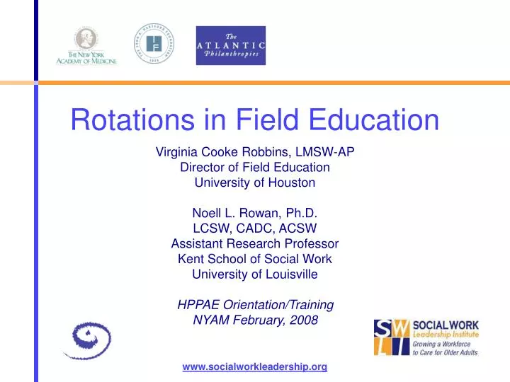 rotations in field education
