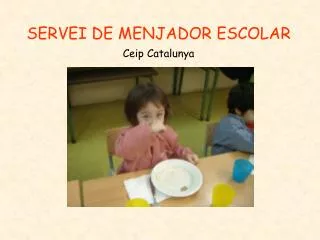 servei de menjador escolar