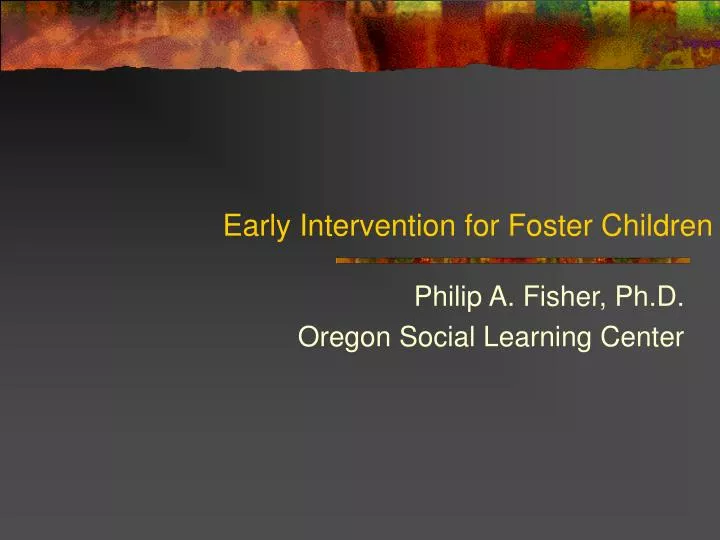 early intervention for foster children