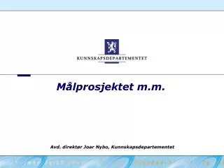 m lprosjektet m m